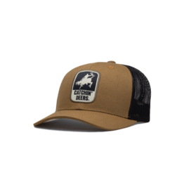 Catchin' Deers Giddy Up Tan Canvas/Black CD-HF2112 Ball Cap