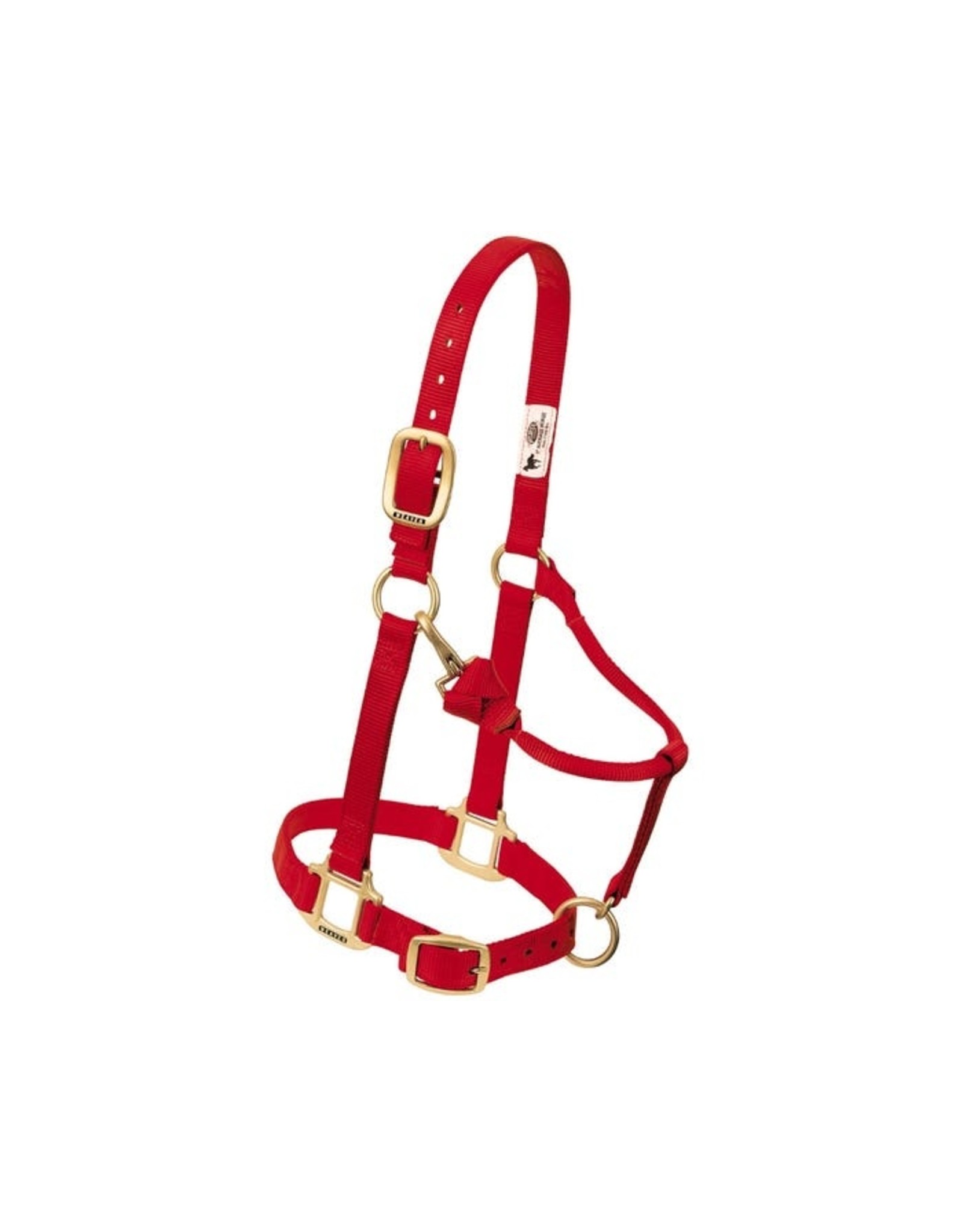 Weaver Weaver Adjustable Weanling/Pony 35-1032-Red Halter
