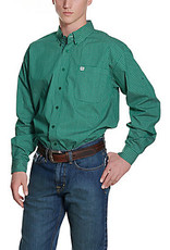 Cinch Men's Green Geometric Print MTW1105238 Long Sleeve Shirt
