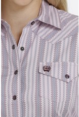 Cinch Ladies Lavendar MSW9201024 Long Sleeve Pearl Snap Shirt