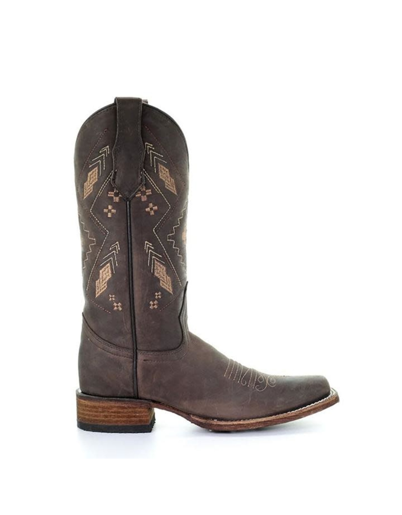 Circle G Ladies Chocolate Ethnic Embroidery L5291 Western Boots