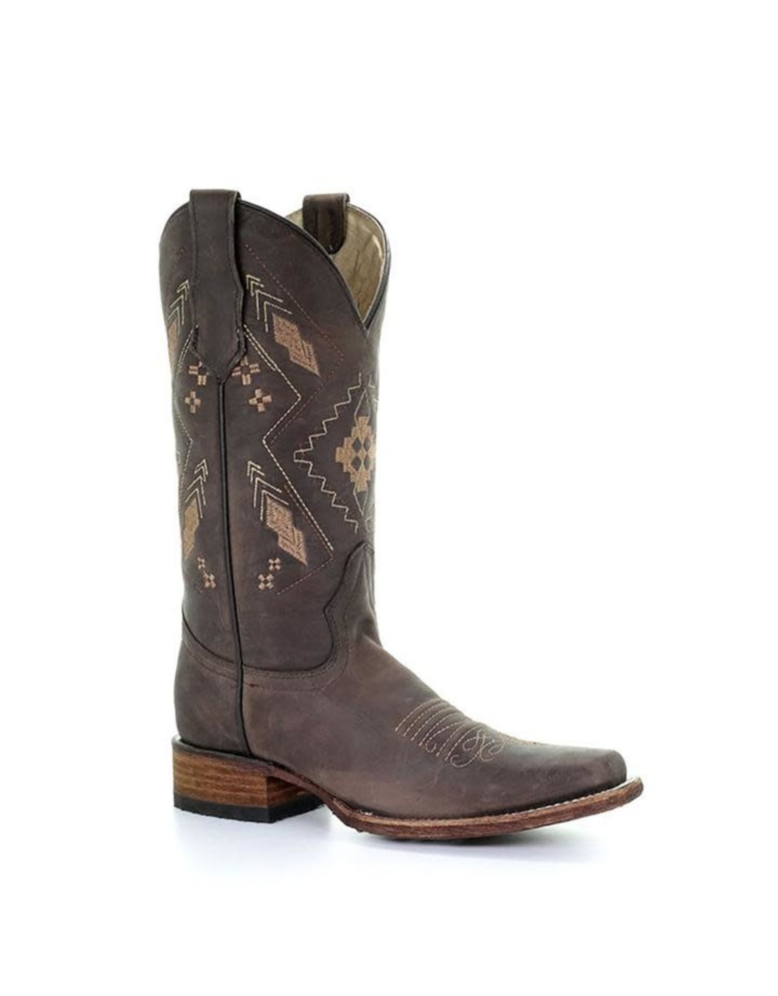 Circle G Ladies Chocolate Ethnic Embroidery L5291 Western Boots
