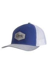 Classic Equine Classic Equine Faux Leather Logo CAPCR49 Royal/Heather Gray Cap
