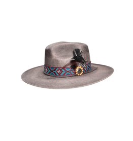 Bullhide Stuck With U 5061BL Feather Beaded Hatband Straw Hat