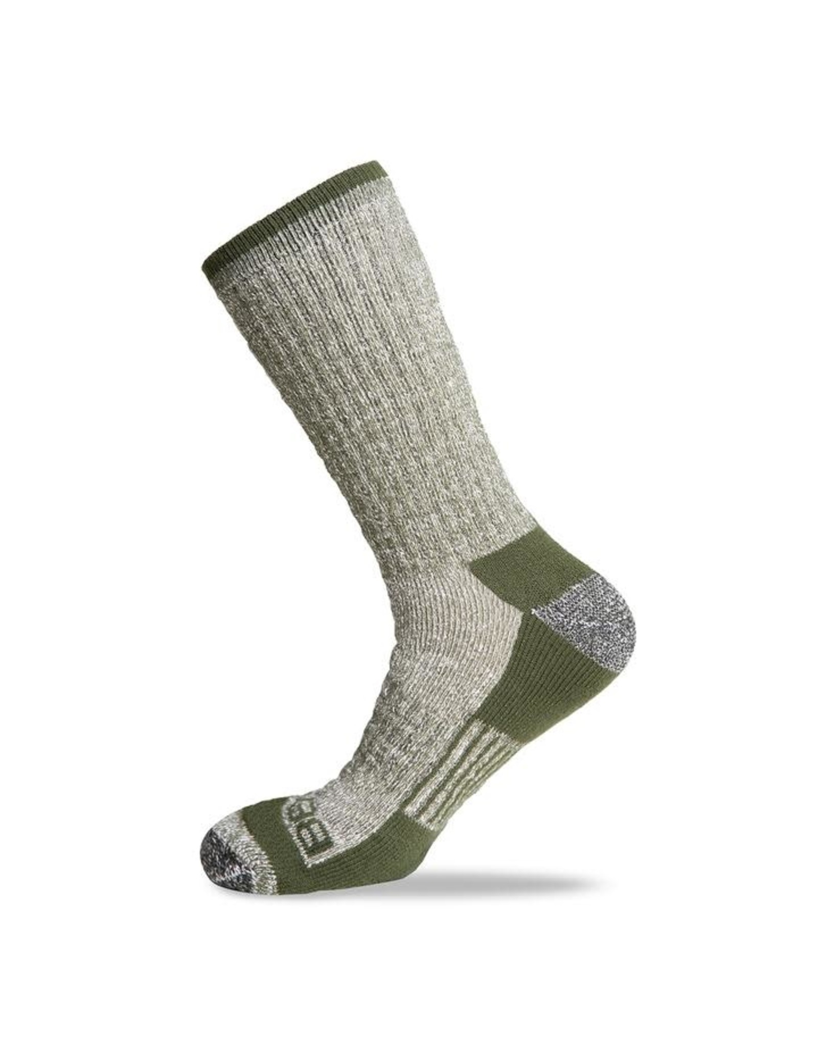 Berne Berne Work 3 Pair SK103GW Wool Blend Green/White Crew Socks Sz. 12-15