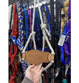 Martin Martin Saddlery White Mule Tape Basket Stamped Leather Noseband HALTERBRLNBT Halter