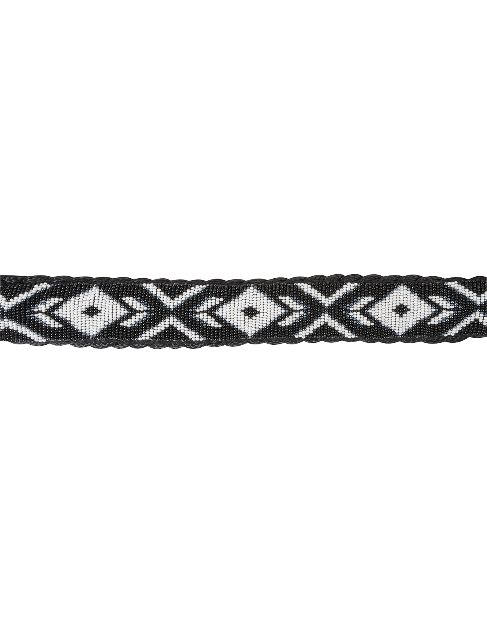 Martin Martin Saddlery Braided Beaded Noseband HTR-BDBRH-BKWH Rope Halter