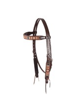 Cashel Cashel Beaded Tan/Orange SA-HB19BD-TNOR Browband Headstall