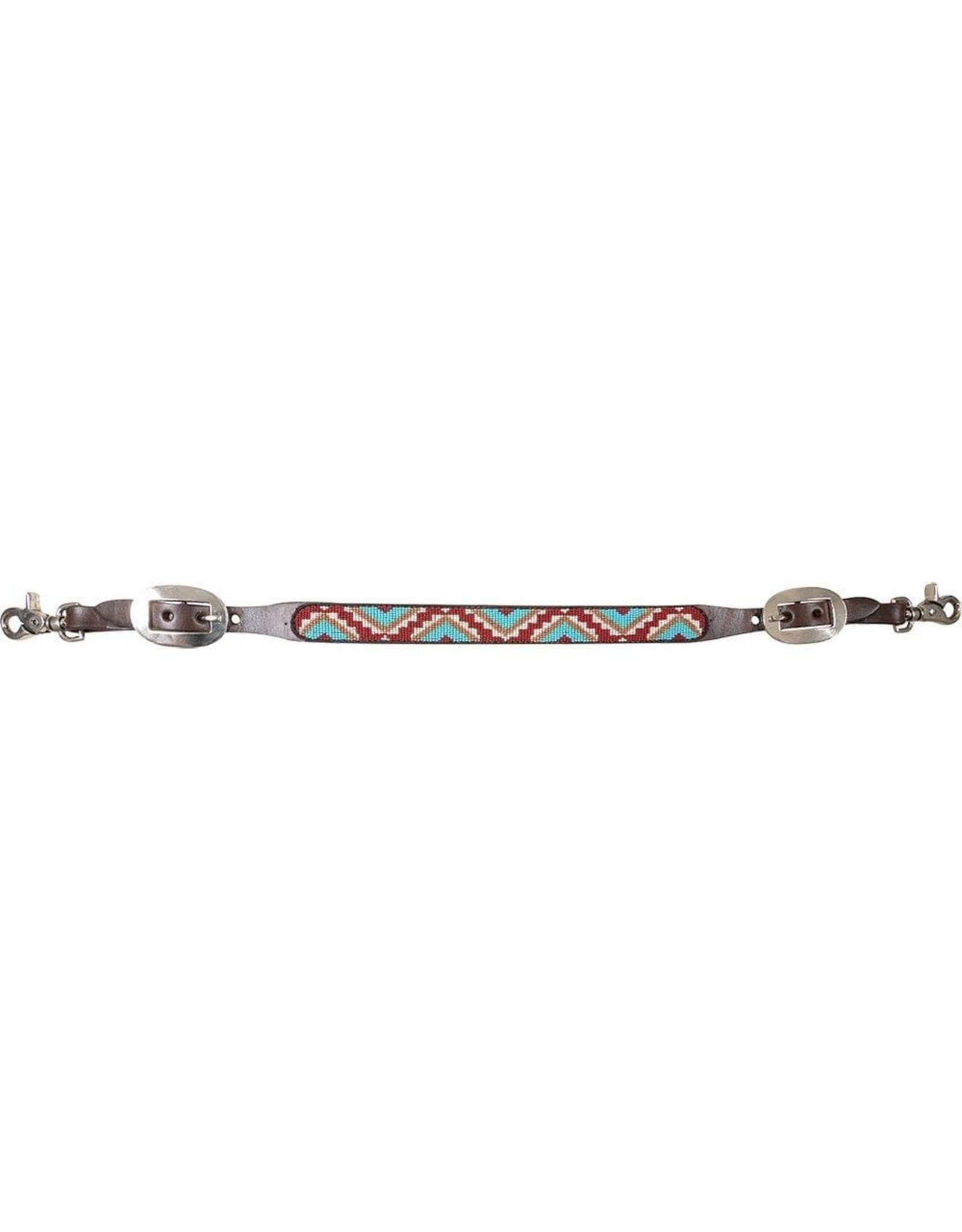 Cashel Cashel Beaded Chocolate/Tan SA-WS19BD-CHTN Wither Strap