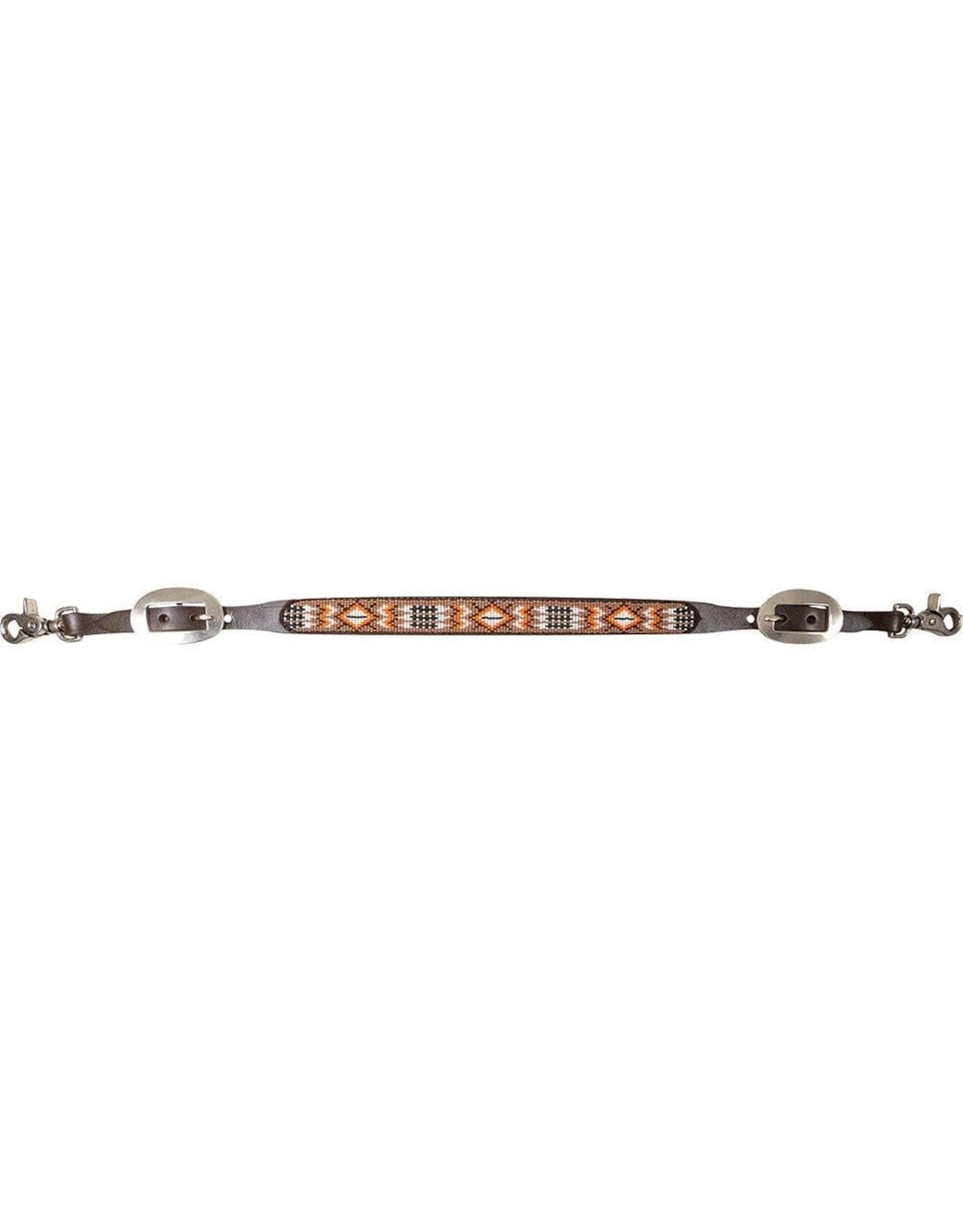 Cashel Cashel Tan/Orange SA-WS19BD-TNOR Beaded Wither Strap