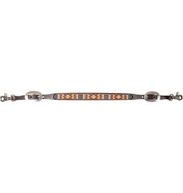 Cashel Cashel Tan/Orange SA-WS19BD-TNOR Beaded Wither Strap