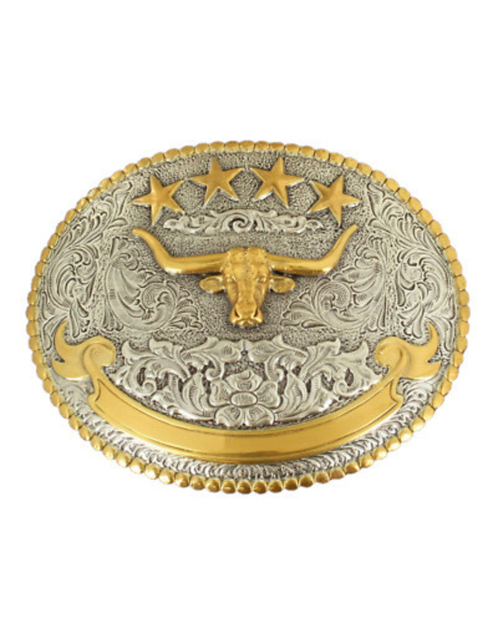 M&F Nocona Large Steer Engraved 37401 Belt Buckle