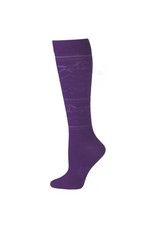 Boot Doctor Boot Doctor Purple Running Horse 0416516 Over the Calf Socks Sz. Medium