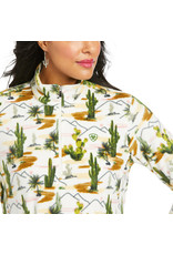 Ariat Ladies Cactus Printed 10037565 Fleece Quarter Zip Sweatshirt
