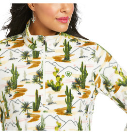 Ariat Ladies Cactus Printed 10037565 Fleece Quarter Zip Sweatshirt