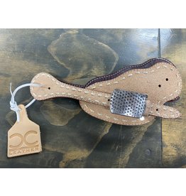 Chase Combs Leather Roughout Buckstitched Spur Straps