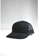 Kimes Ranch Weekly Trucker Black on Black Cap