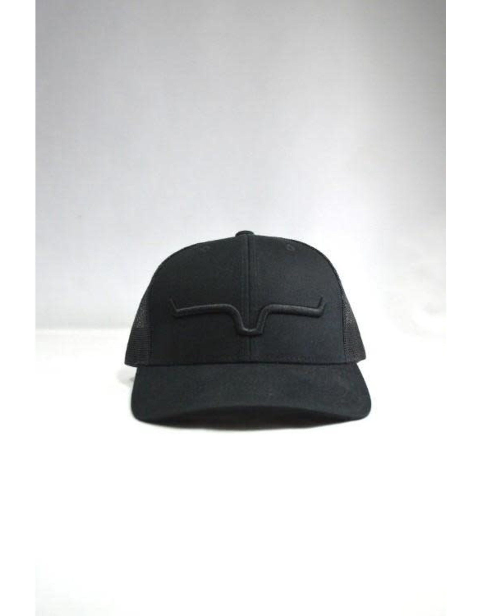 Kimes Ranch Weekly Trucker Black on Black Cap