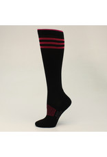 Boot Doctor Boot Doctor Black/Fuschia 0415001 Over the Calf Socks Sz. Medium
