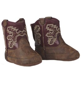 Twister Twister Blake 4426508 Baby Buckers Burgundy Infant Boots