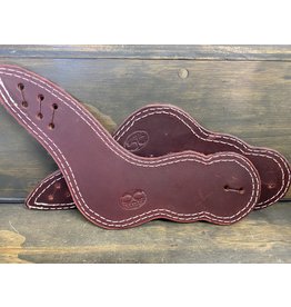 Chase Combs Leather Mahogany Dovewing Spur Straps