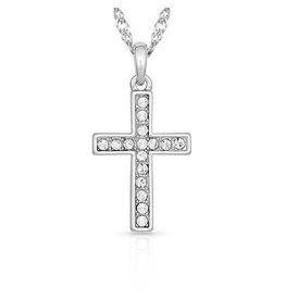 Montana Silversmiths Montana Silversmiths Rhinestone Cross JS746 Jewelry Set