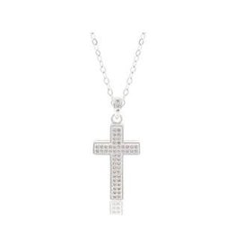 Montana Silversmiths Montana Silversmiths Unwavering Faith Rhinestone Cross NC4498 Necklace