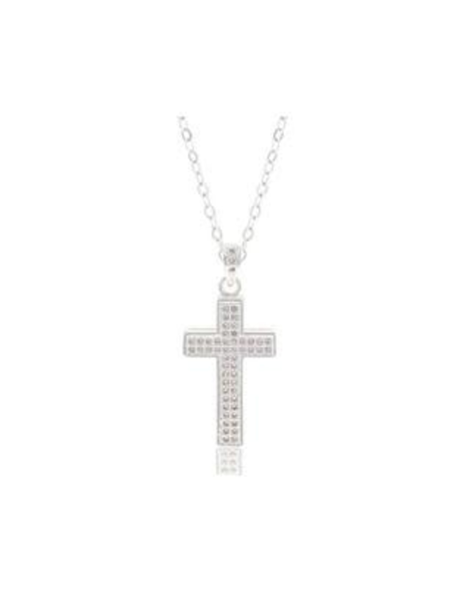 Montana Silversmiths Montana Silversmiths Unwavering Faith Rhinestone Cross NC4498 Necklace