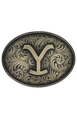 Attitude Jewelry Yellowstone Dutton Ranch Floral Antiqued Brand A913YEL Belt Buckle