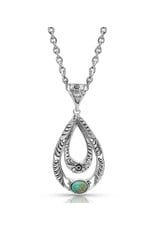 Montana Silversmiths Hidden Canyon Silver/Turquoise NC4438 Necklace