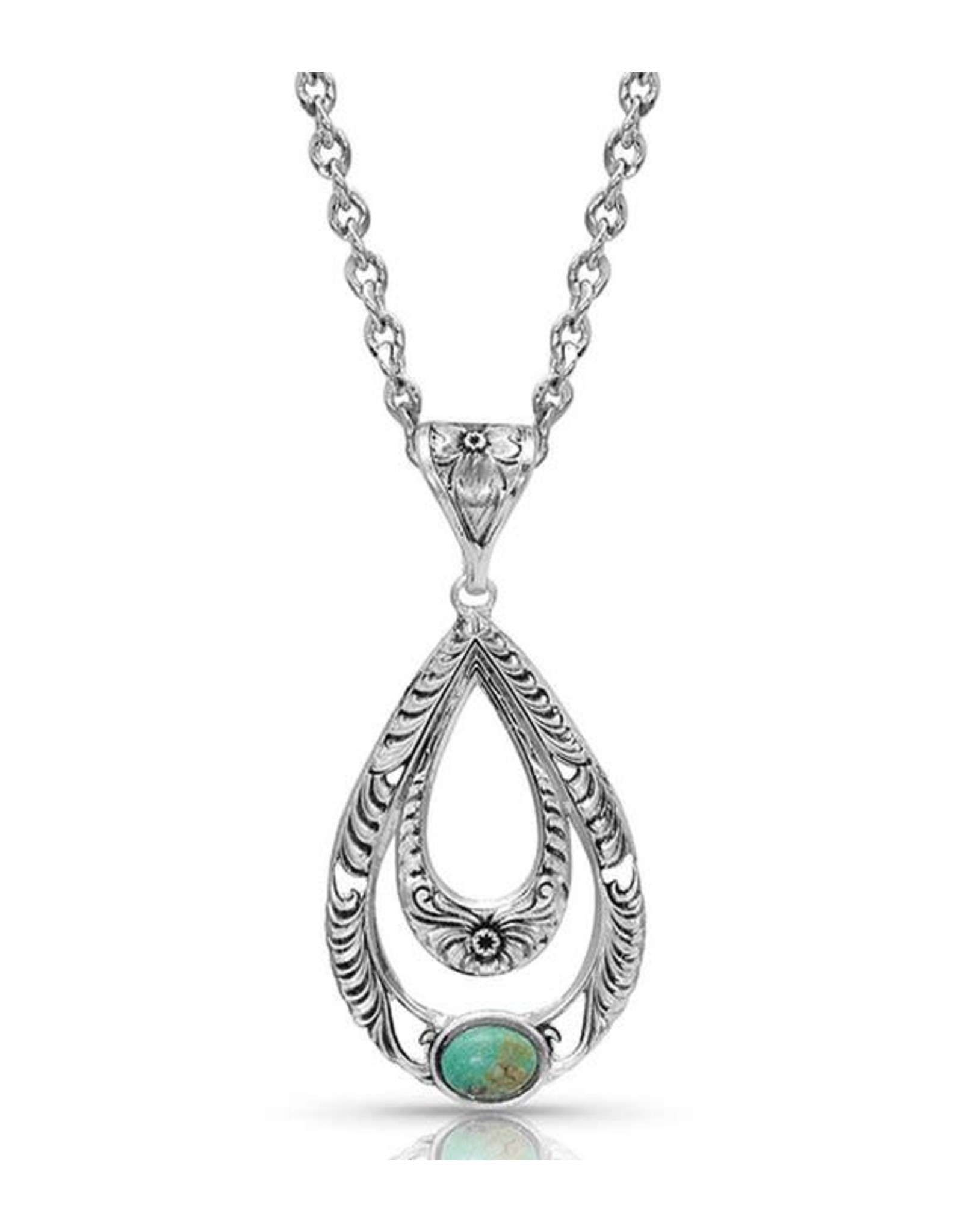 Montana Silversmiths Montana Silversmiths Hidden Canyon Silver/Turquoise NC4438 Necklace