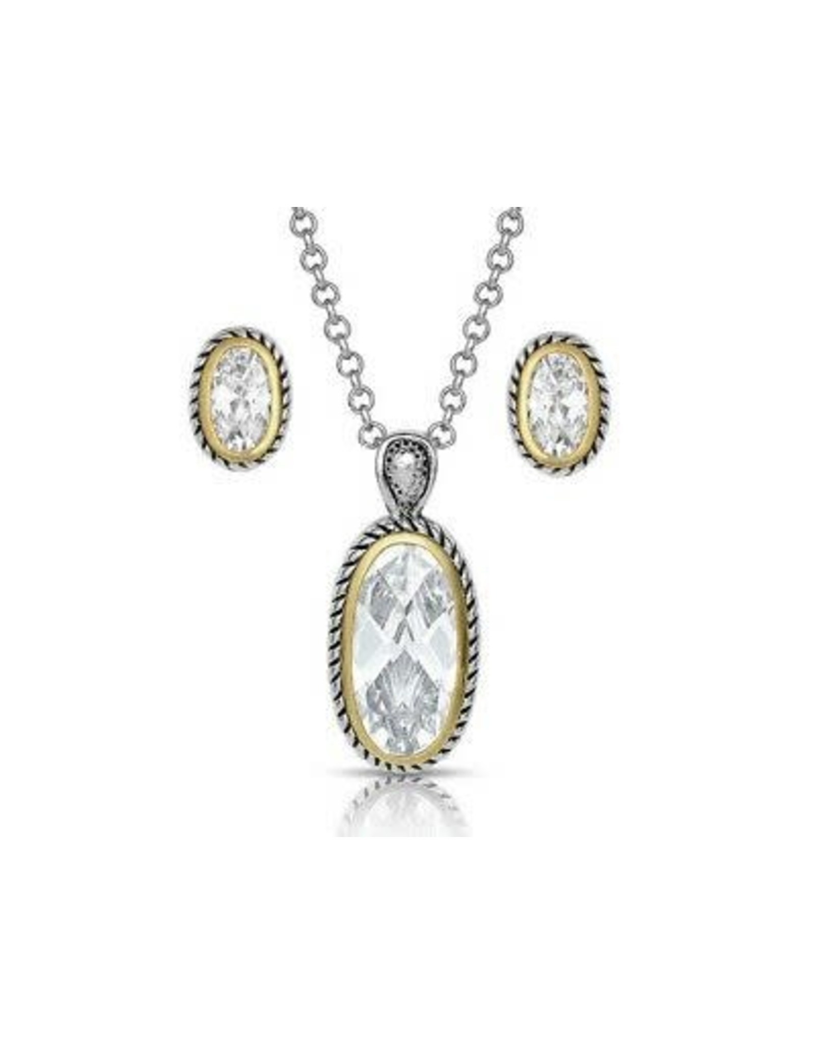 Montana Silversmiths Montana Silversmiths Western Rope Brilliance JS4830 Jewelry Set