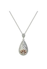 Montana Silversmiths Rose Gold Bitteroot & Filigree Floral NC3941 Necklace