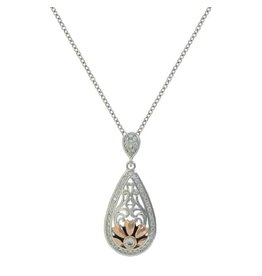 Montana Silversmiths Montana Silversmiths Rose Gold Bitteroot & Filigree Floral NC3941 Necklace