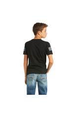Ariat Boy's Branded 10037014 Black Flag Tee