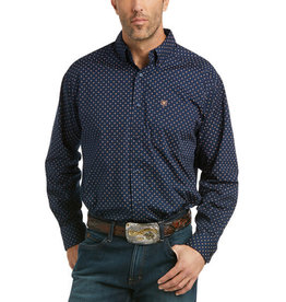 Ariat Men's Navy Pancho 10037039 Stretch Classic Fit Western Shirt