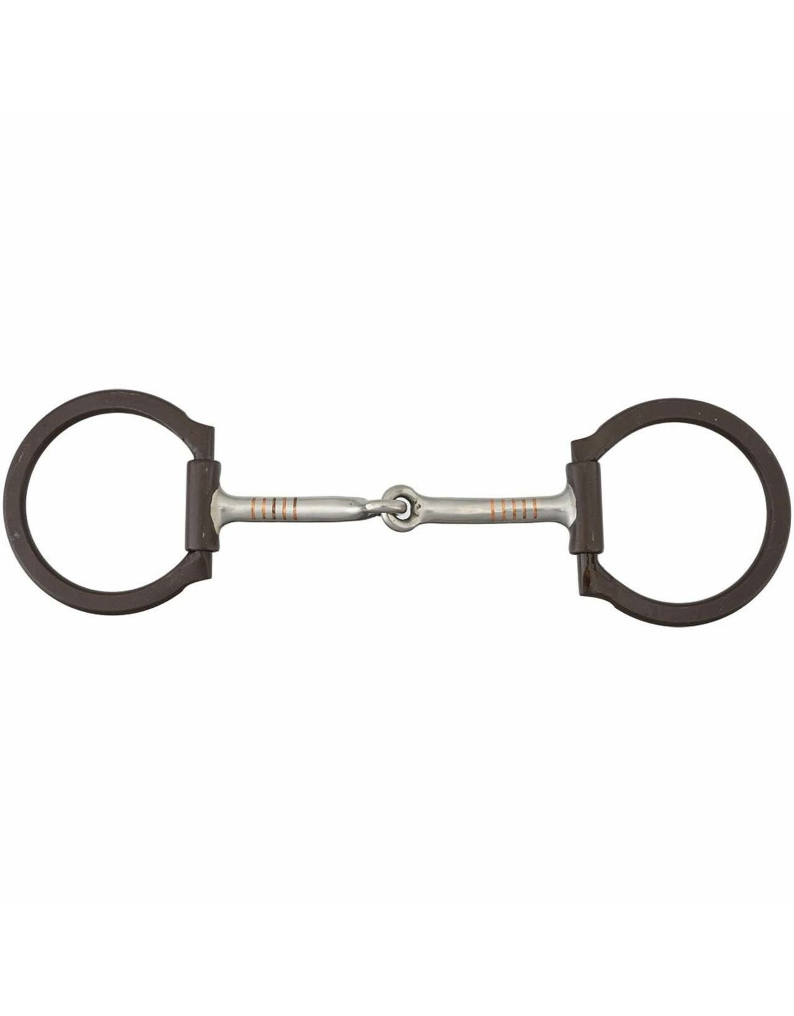 Diamond R Diamond R D-Ring Brown Iron DR208 Snaffle Bit