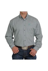 Cinch Men's Stretch Fit Green/Brown Diamond MTW1105269CHR Western Shirt