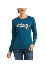 Ariat Ladies Flora Fauna 10037668 Eurasian Teal T-Shirt
