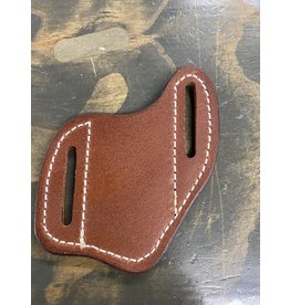 Chase Combs Leather 2 Cs Leather Chestnut Knife Sheath