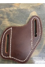 Chase Combs Leather 2 Cs Leather Mahogany Knife Sheath