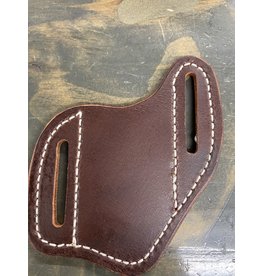Chase Combs Leather 2 Cs Leather Mahogany Knife Sheath