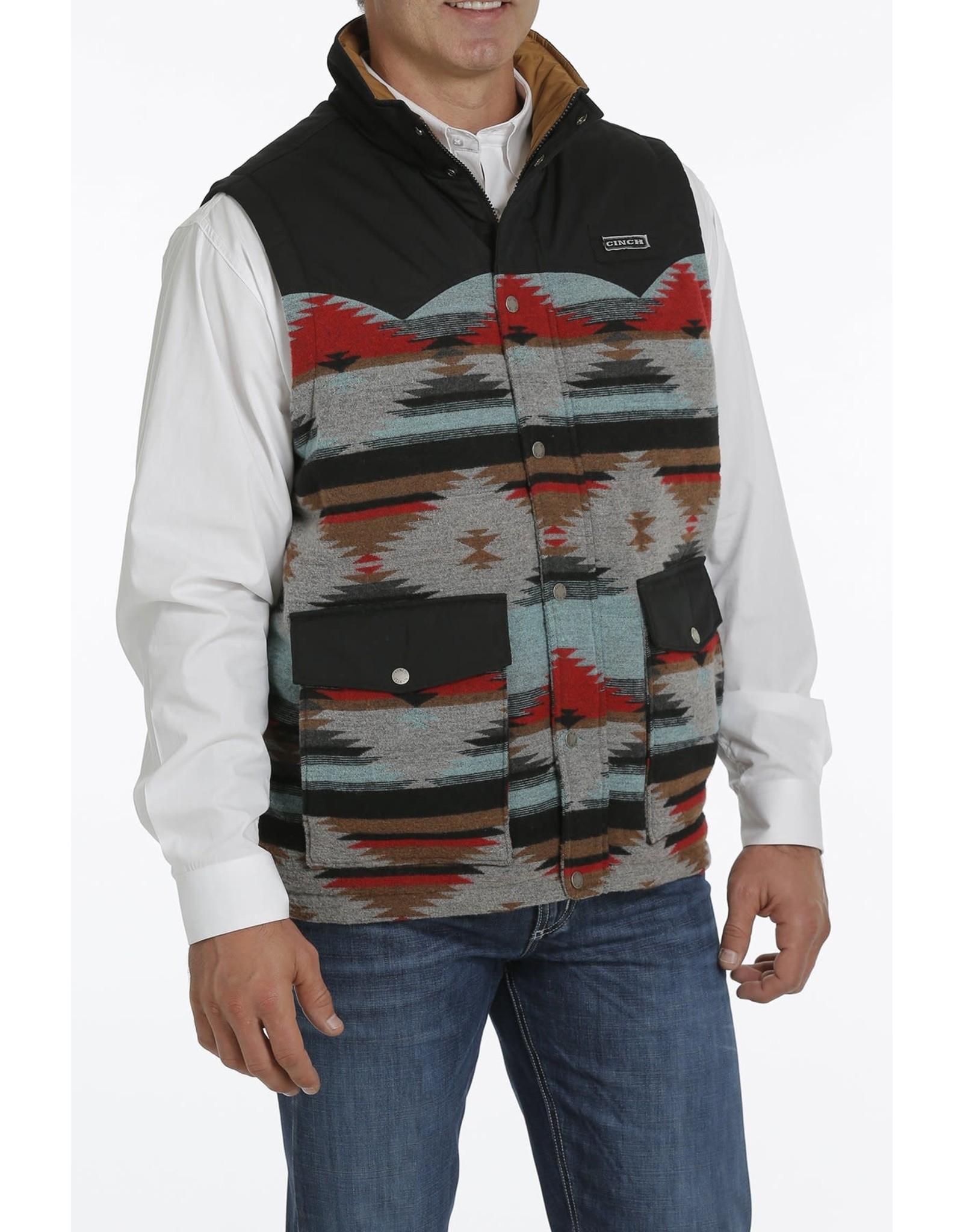 Cinch Men’s Serape Aztec MWV1533003MUL Water Resistant Vest