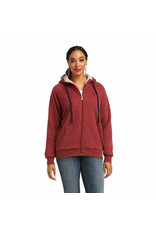 Ariat Ladies Real 10037930 Rhubarb Sherpa-Lined Full Zip Jacket