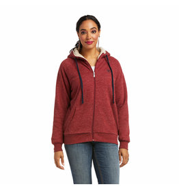 Ariat Ladies Real 10037930 Rhubarb Sherpa-Lined Full Zip Jacket