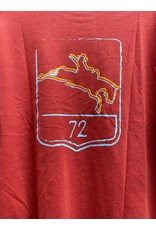 Hooey Men's Short Go HT1512MA Maroon Bucking Horse Logo T-Shirt