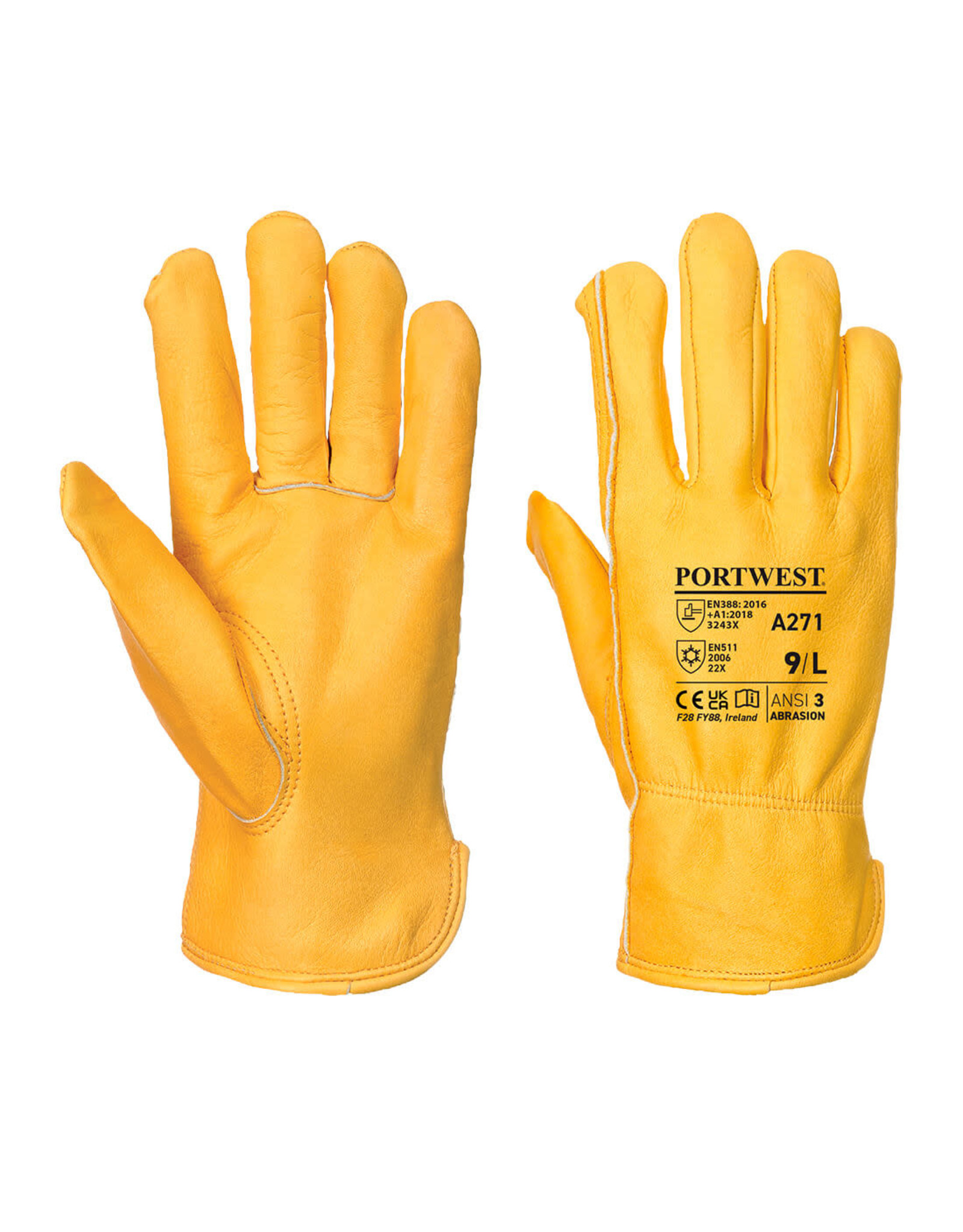 Portwest Lined Driver A271TAR Work Gloves