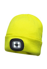 Portwest LED Light B029YER Neon Yellow Beanie