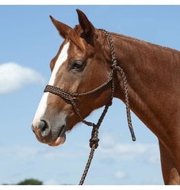 Classic Equine Flat Braided Brown HTR-BMTH-BRO Rope Halter
