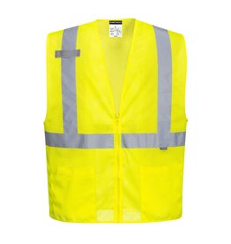 Portwest Economy Mesh Zip UC493 Safety Vest